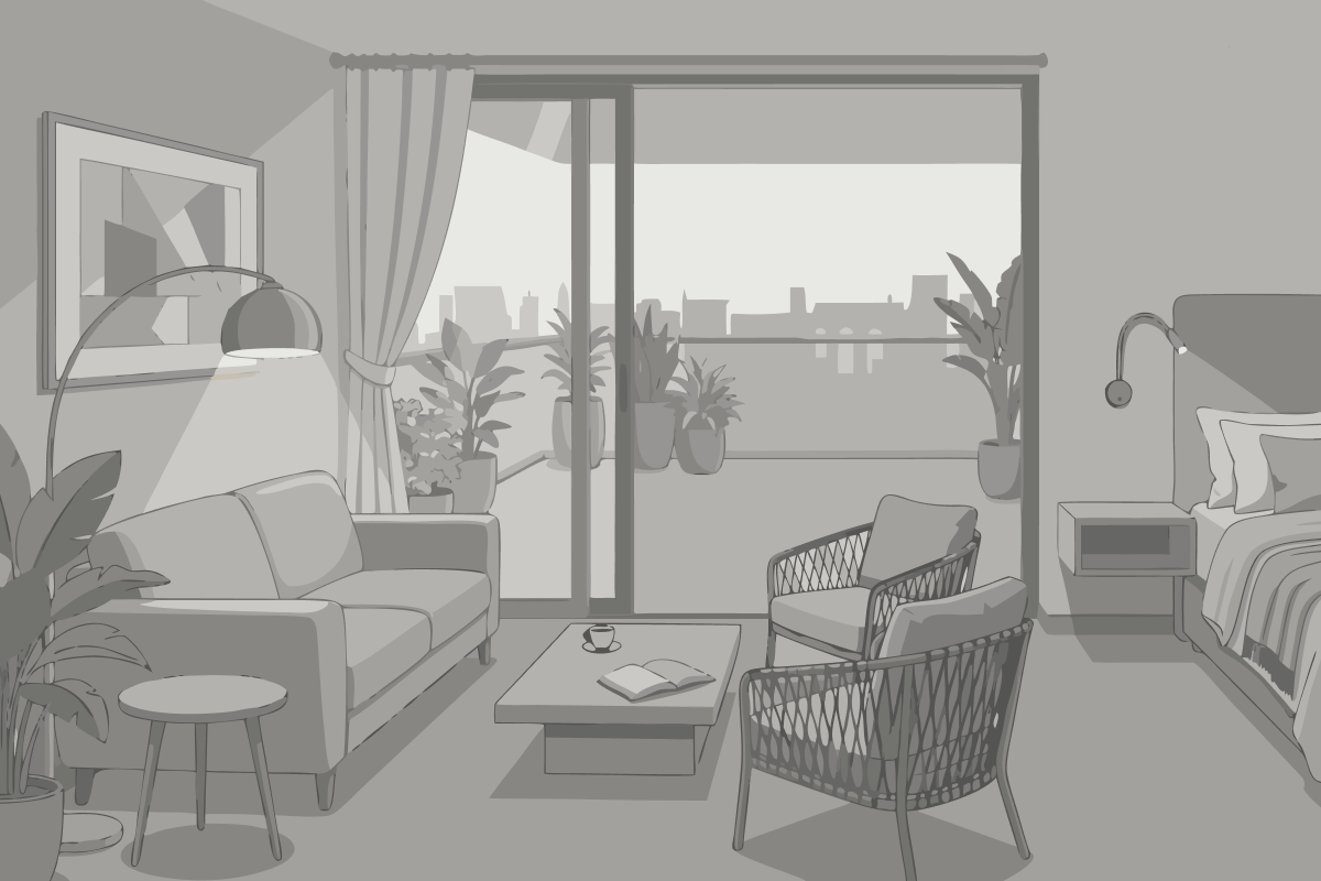 Bungalow de 2 dormitorios